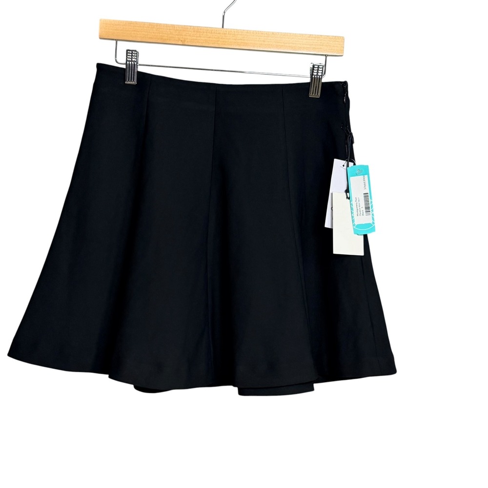 Montgomery Post Womens Black Fit and Flare Mini Skirt Size S 53738ST New